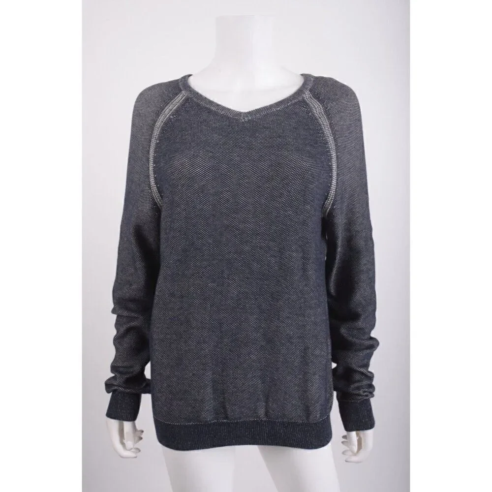 Tailor Vintage Mens Sweater Reversible V-Neck Navy blue Pebble Gray XXL NWT
